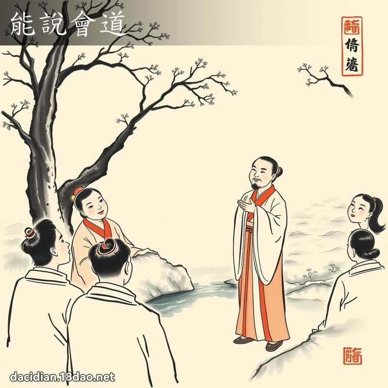 能说会道 配图