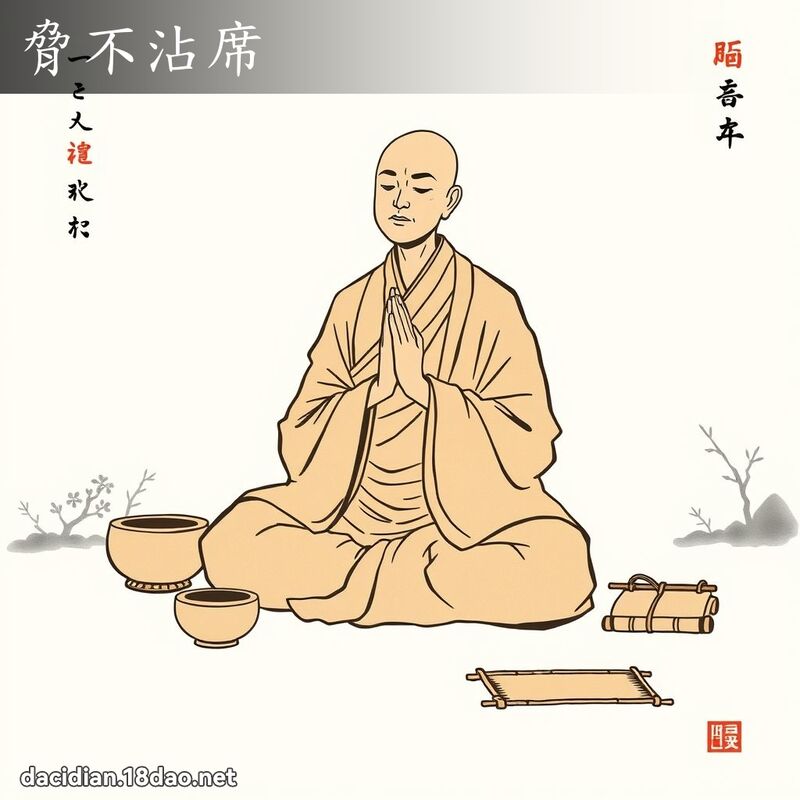 胁不沾席 配图