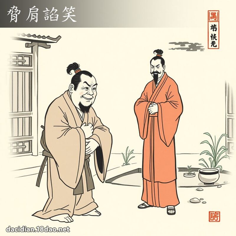 胁肩諂笑 配图