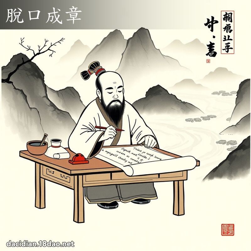 脱口成章 配图