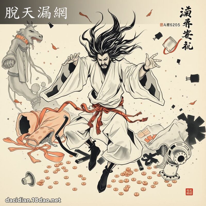 脱天漏网 配图
