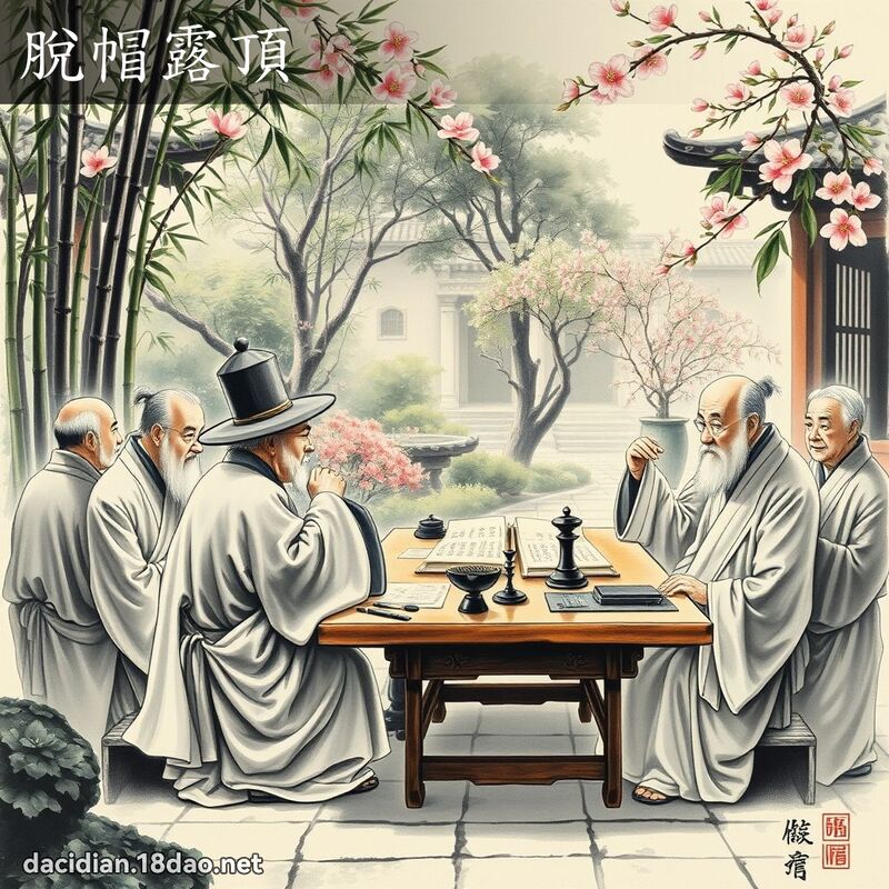 脱帽露顶 配图