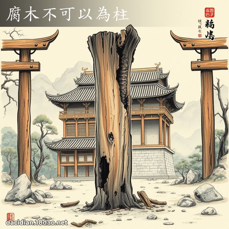 腐木不可以为柱 配图