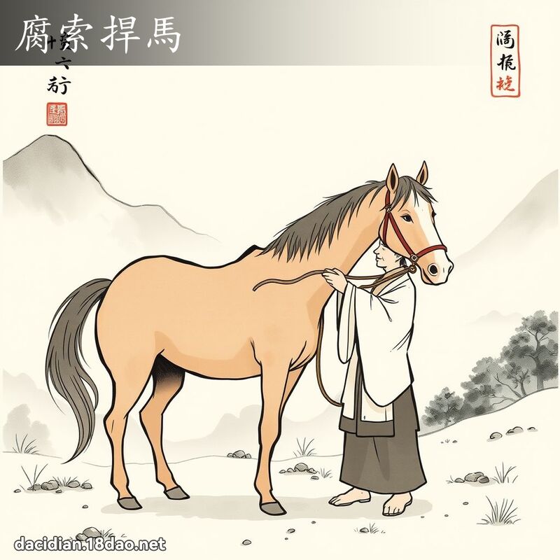 腐索捍马 配图