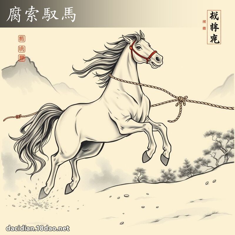 腐索驭马 配图