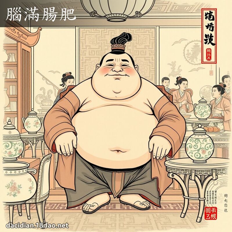 脑满肠肥 配图