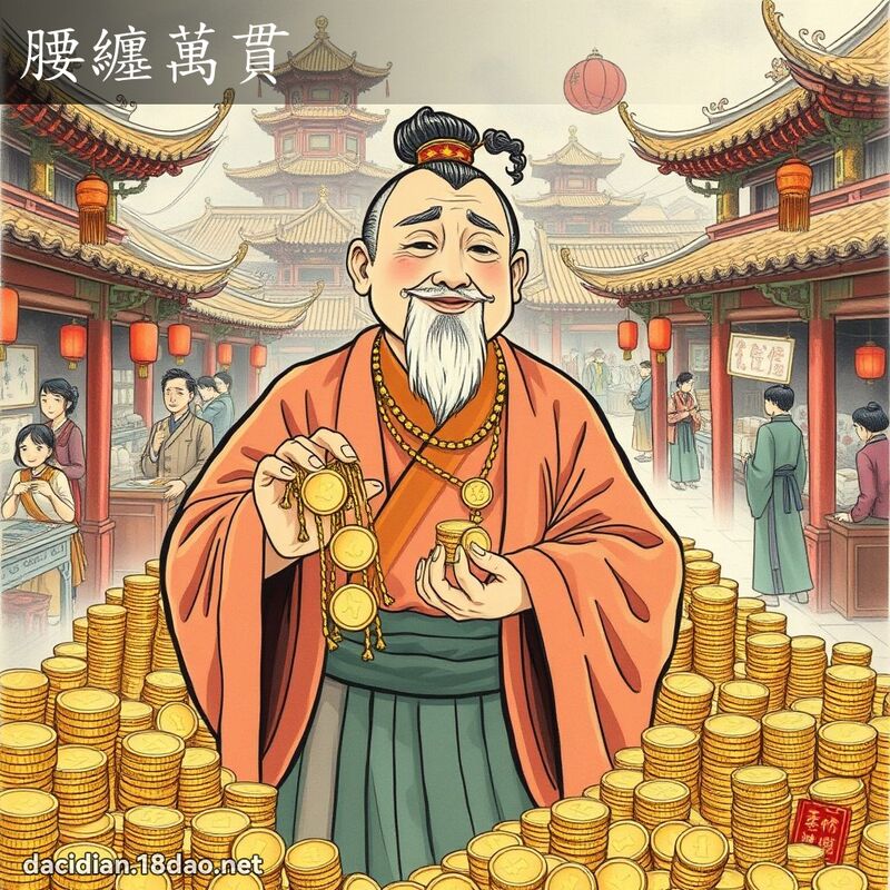腰缠万贯 配图