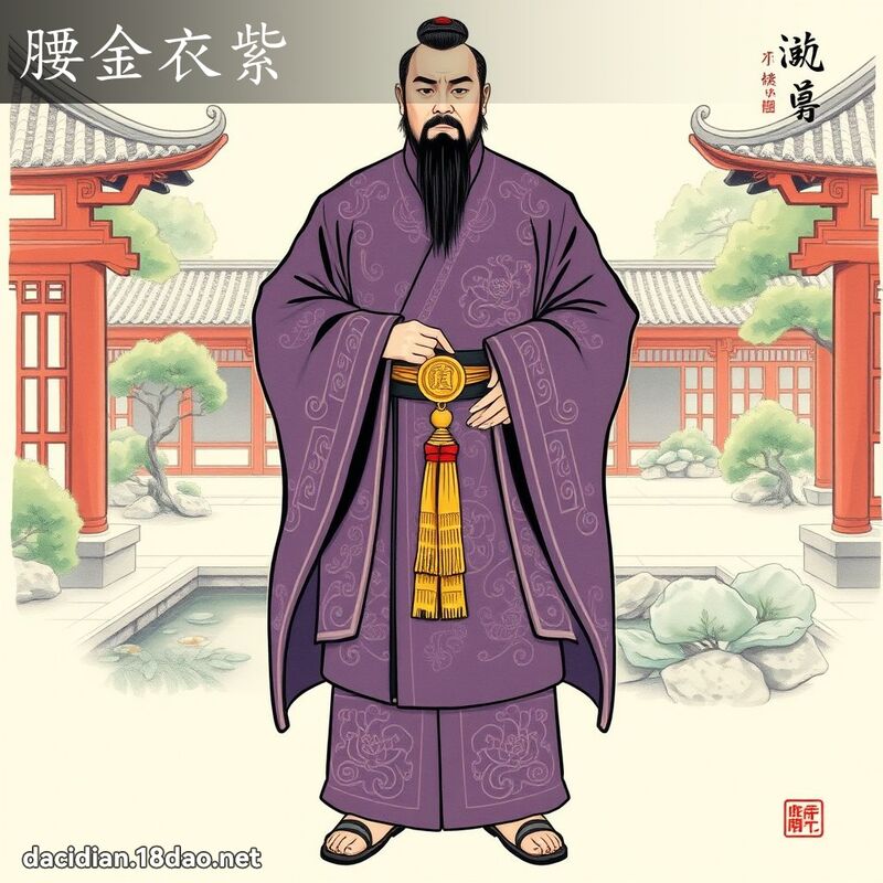 腰金衣紫 配图