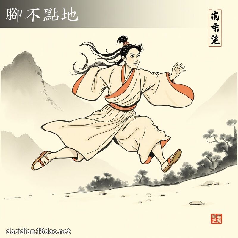 脚不点地 配图