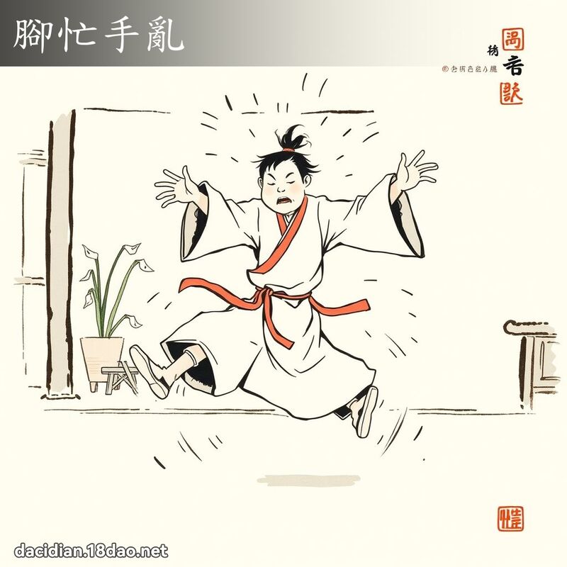 脚忙手乱 配图