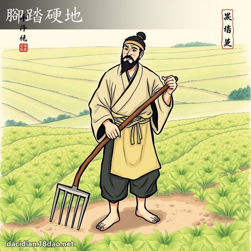 脚踏硬地 配图