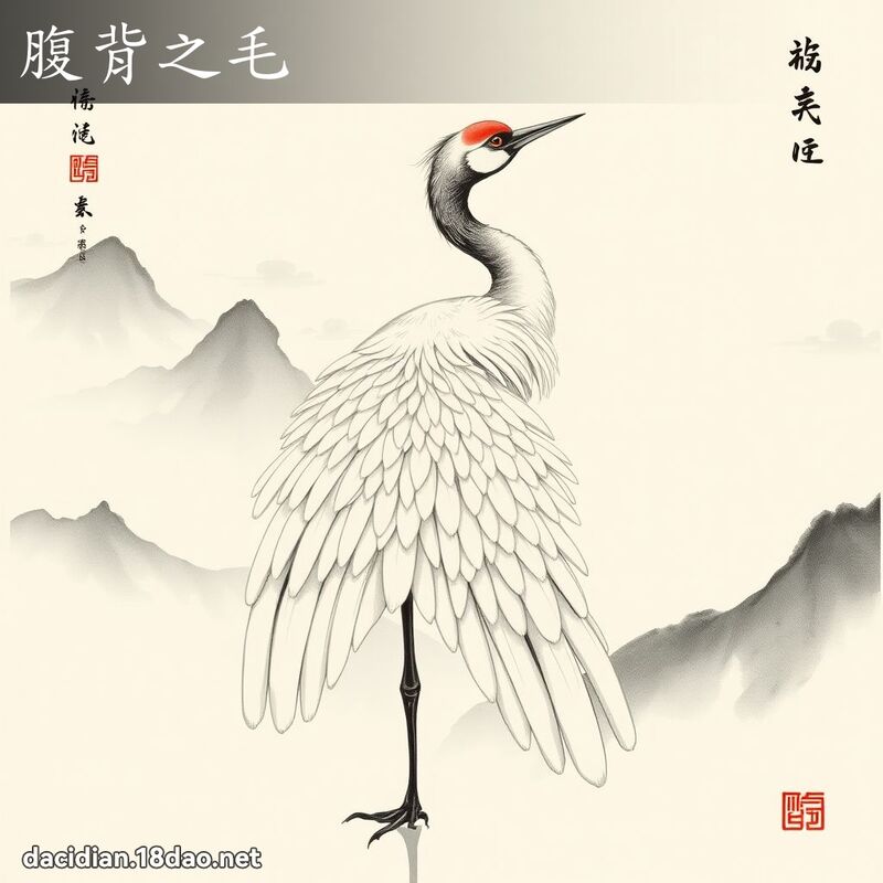 腹背之毛 配图