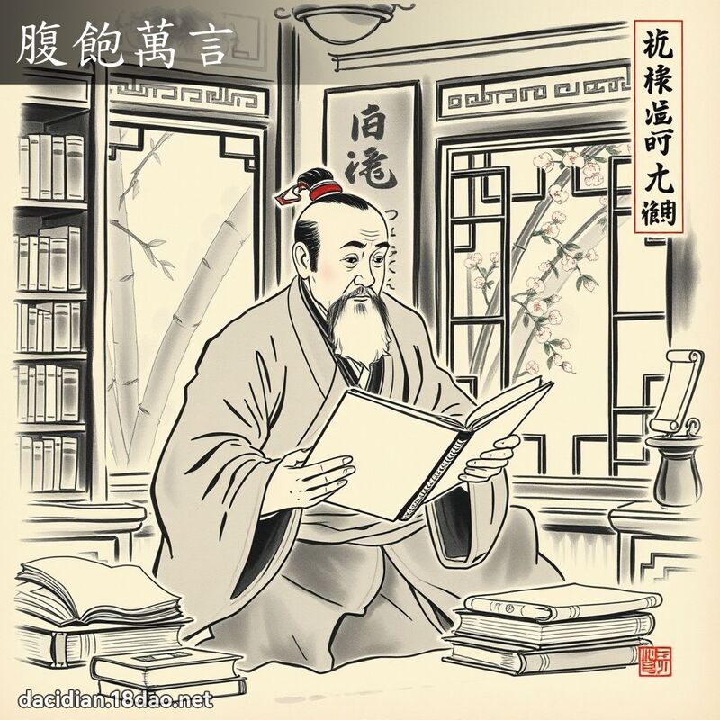 腹饱万言 配图