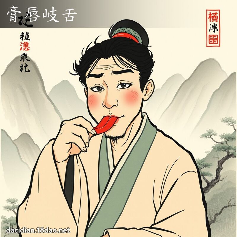 膏唇岐舌 配图