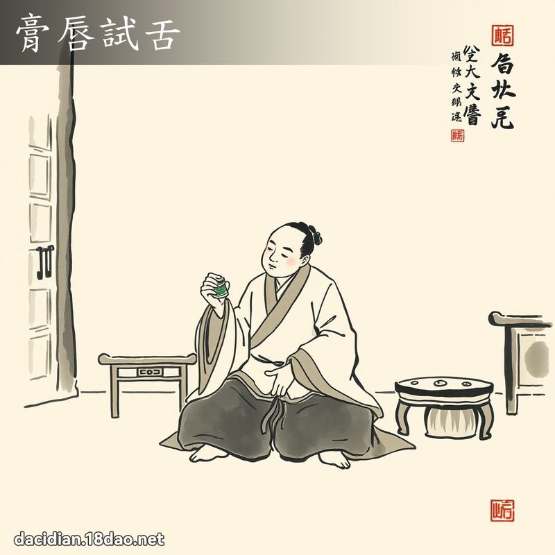 膏唇试舌 配图