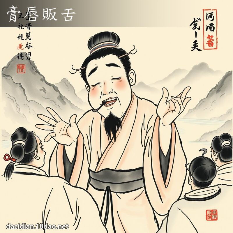 膏唇贩舌 配图