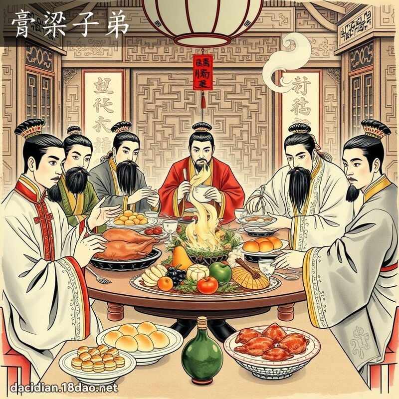 膏梁子弟 配图