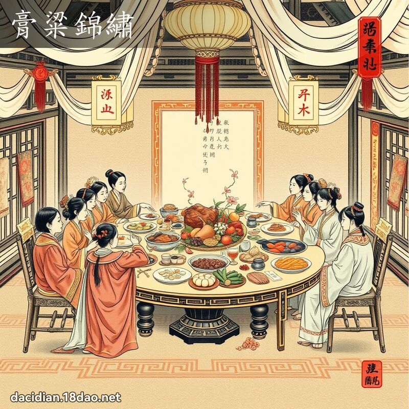 膏粱锦绣 配图