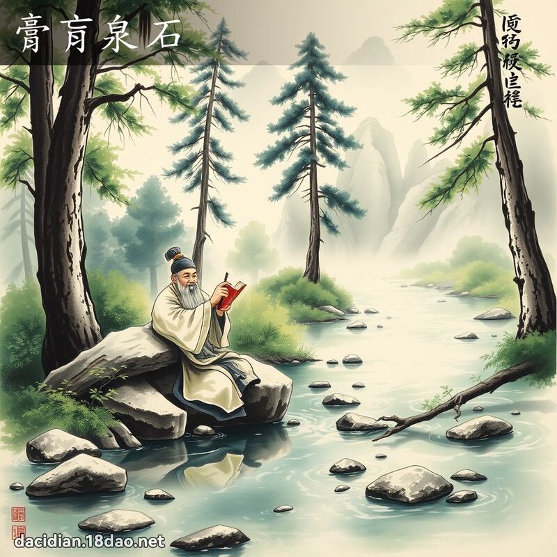 膏肓泉石 配图