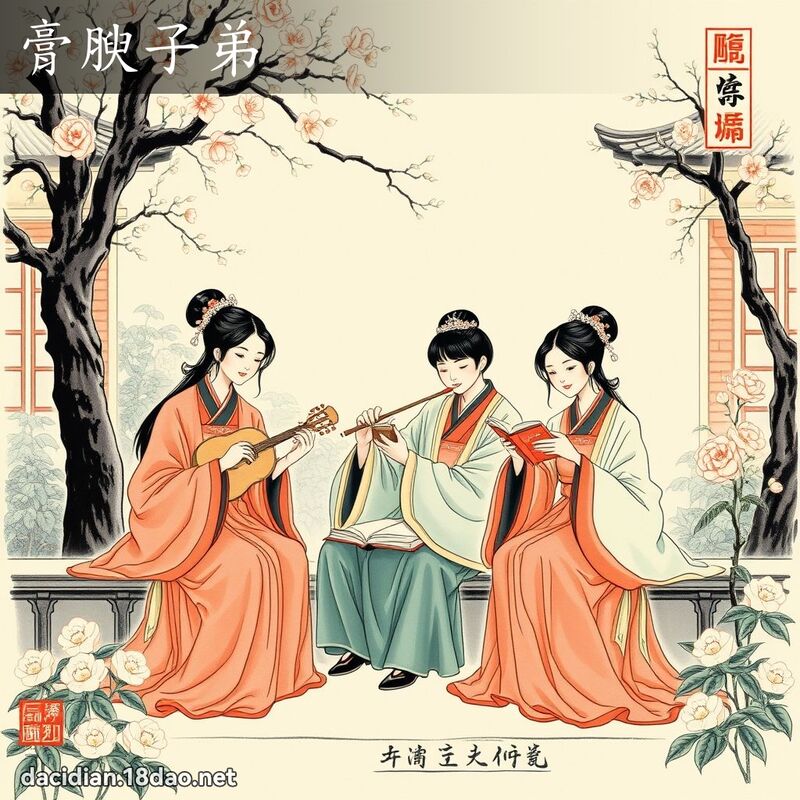 膏腴子弟 配图