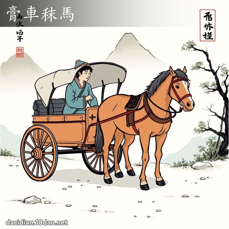 膏车秣马 配图