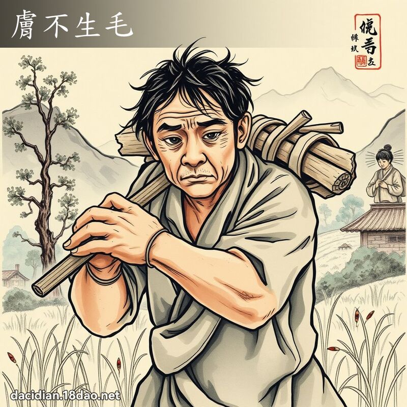 肤不生毛 配图