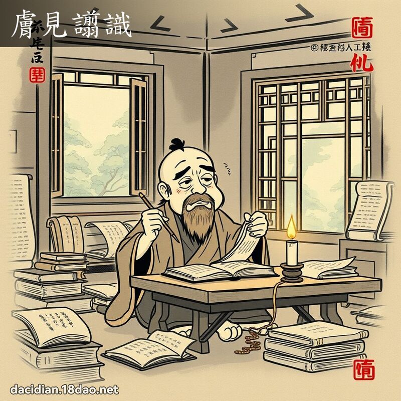 肤见譾识 配图