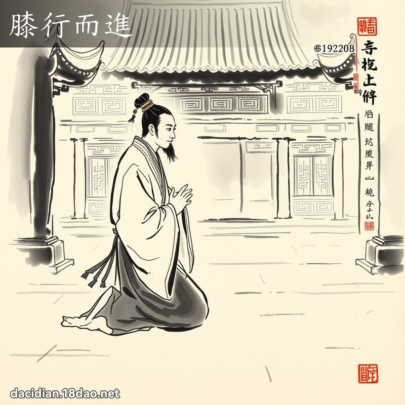 膝行而进 配图
