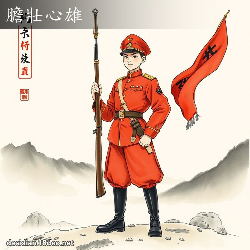 胆壮心雄 配图