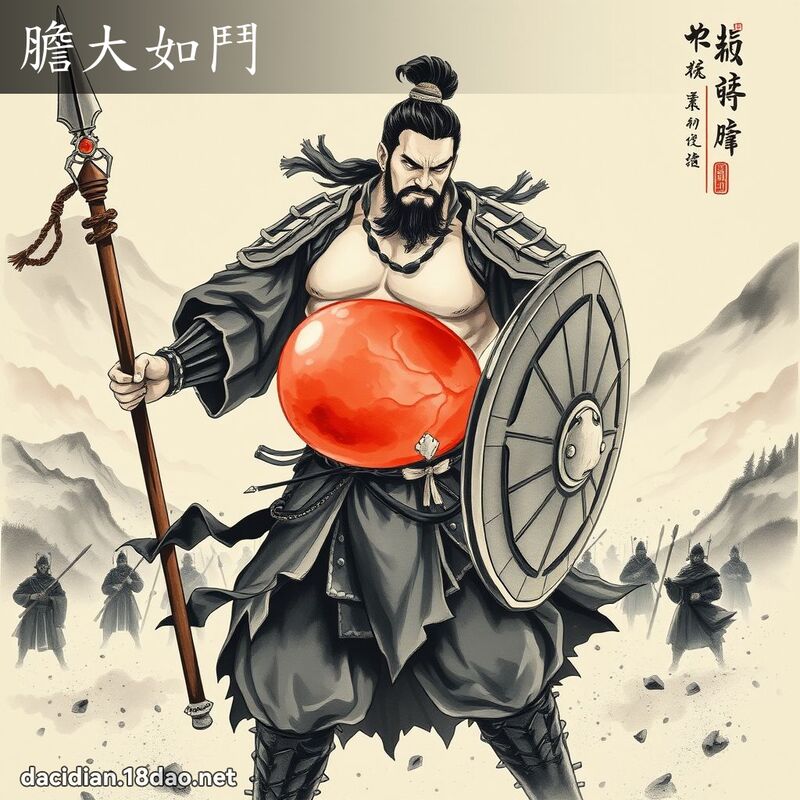 胆大如斗 配图