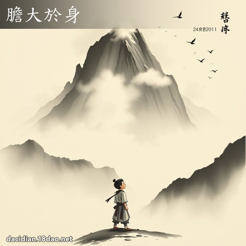 胆大於身 配图