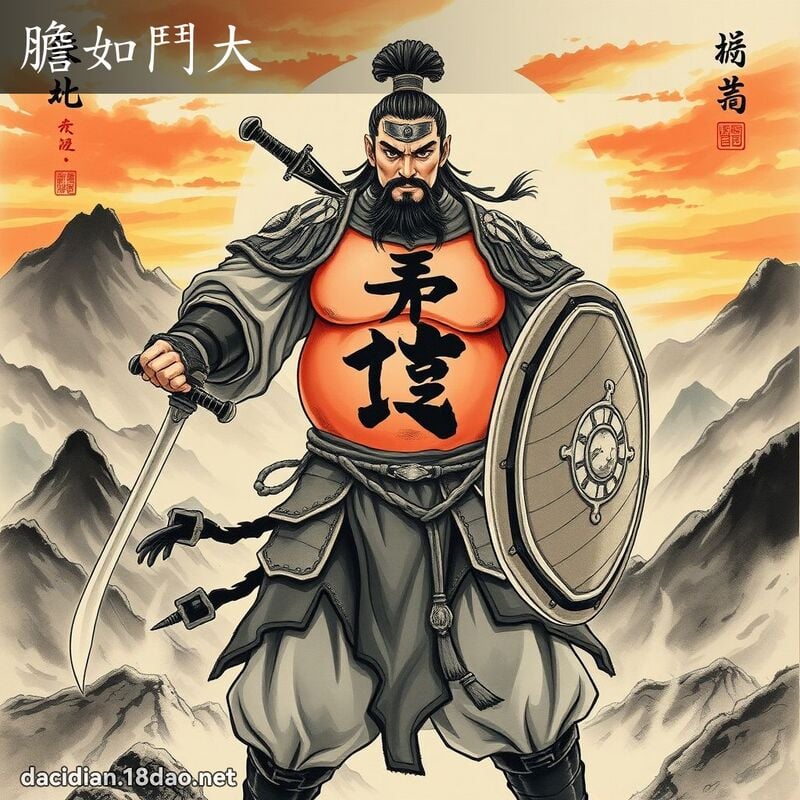 胆如斗大 配图
