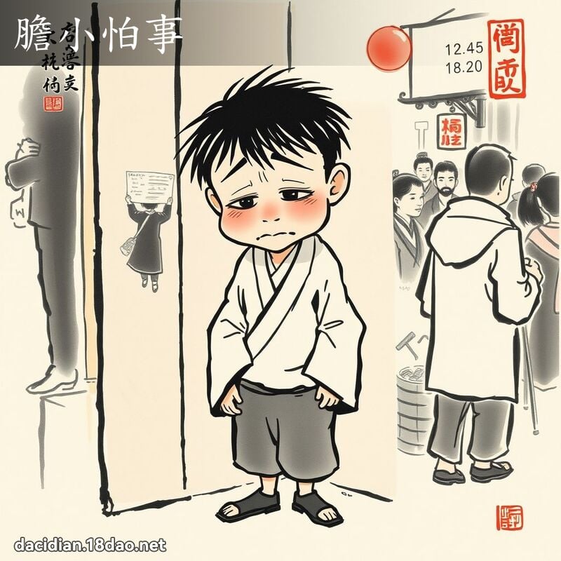 胆小怕事 配图