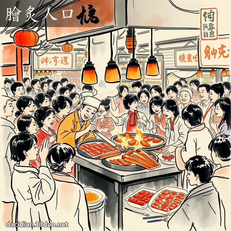 膾炙人口 配图