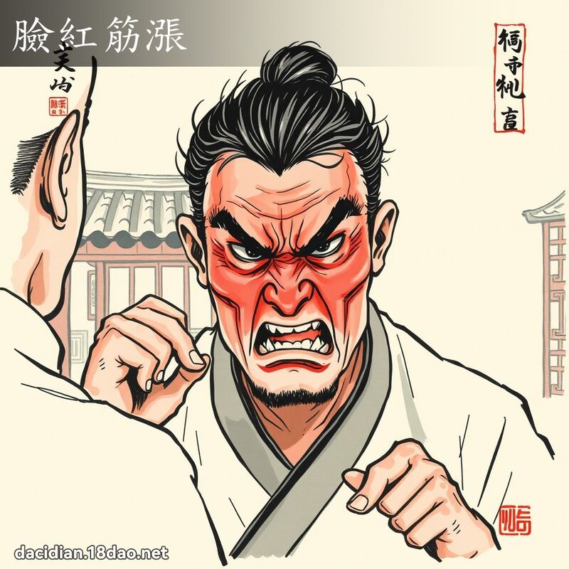 脸红筋涨 配图