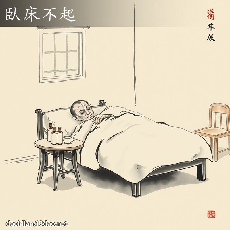 臥床不起 配图
