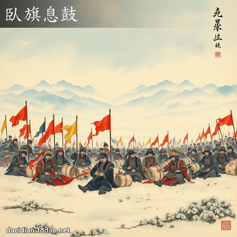 臥旗息鼓 配图