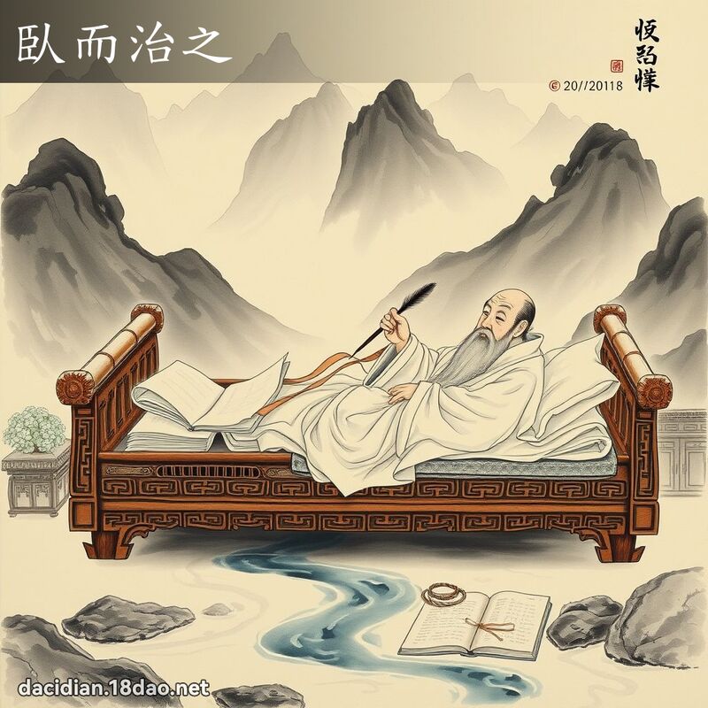 臥而治之 配图