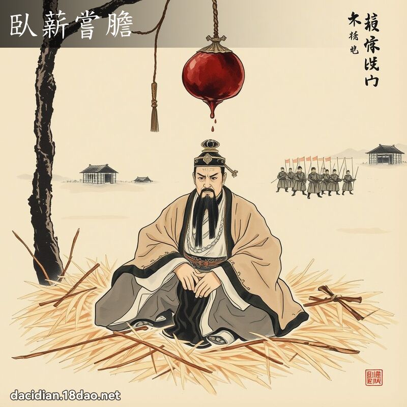 臥薪尝胆 配图
