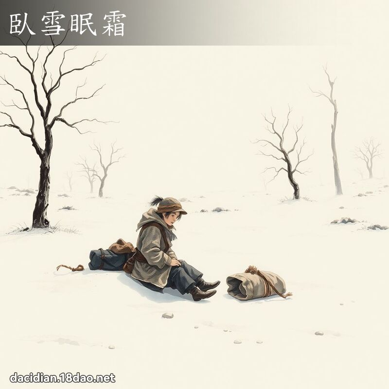 臥雪眠霜 配图
