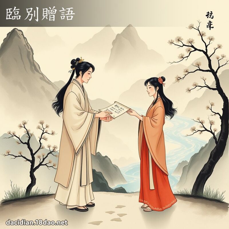 临別赠语 配图