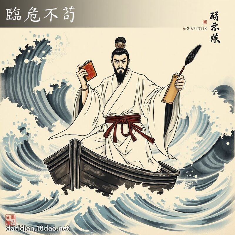 临危不苟 配图
