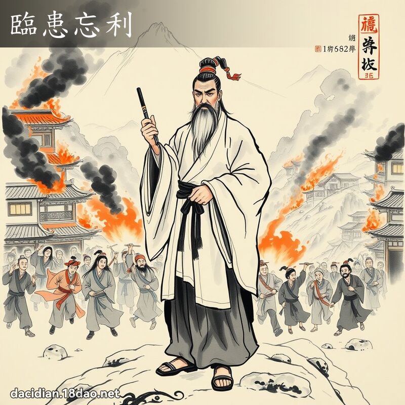 临患忘利 配图