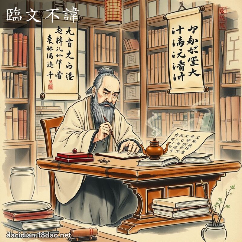 临文不讳 配图