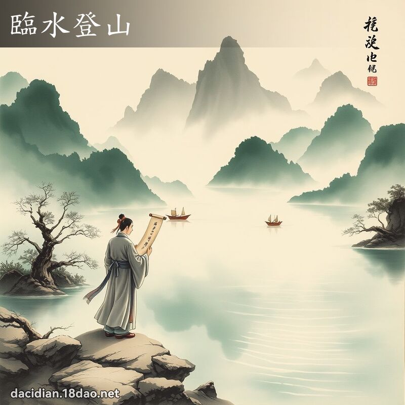 临水登山 配图