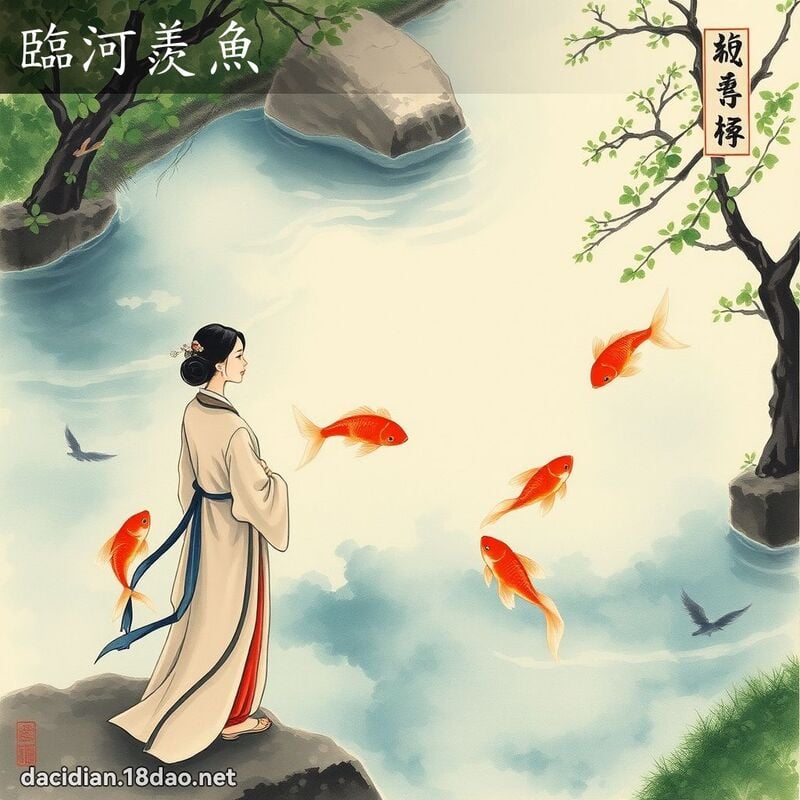 临河羡鱼 配图