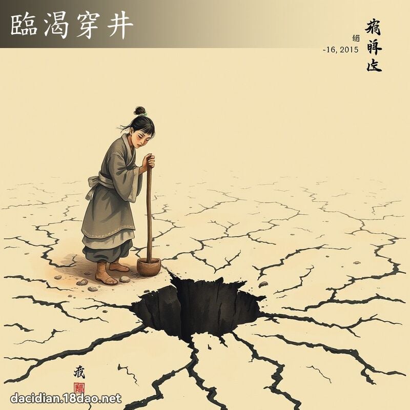 临渴穿井 配图