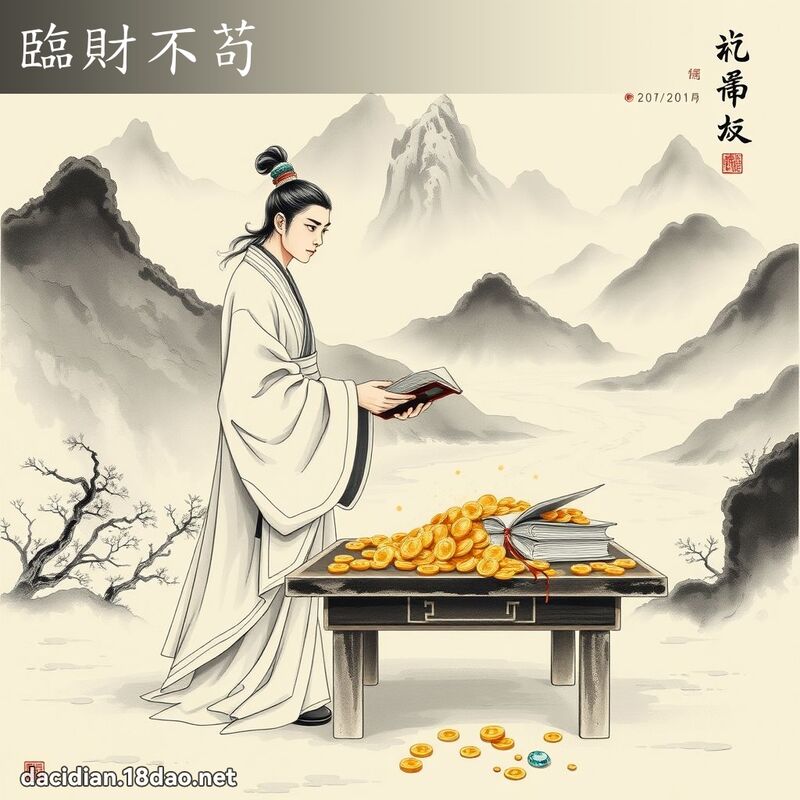 临财不苟 配图