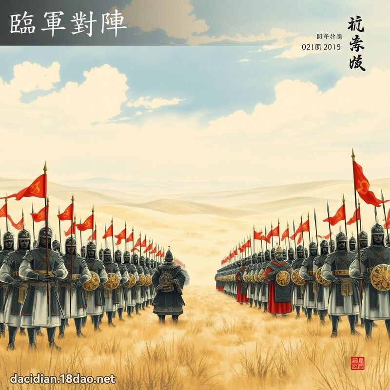 临军对阵 配图