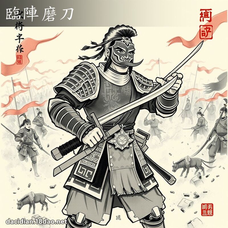 临阵磨刀 配图
